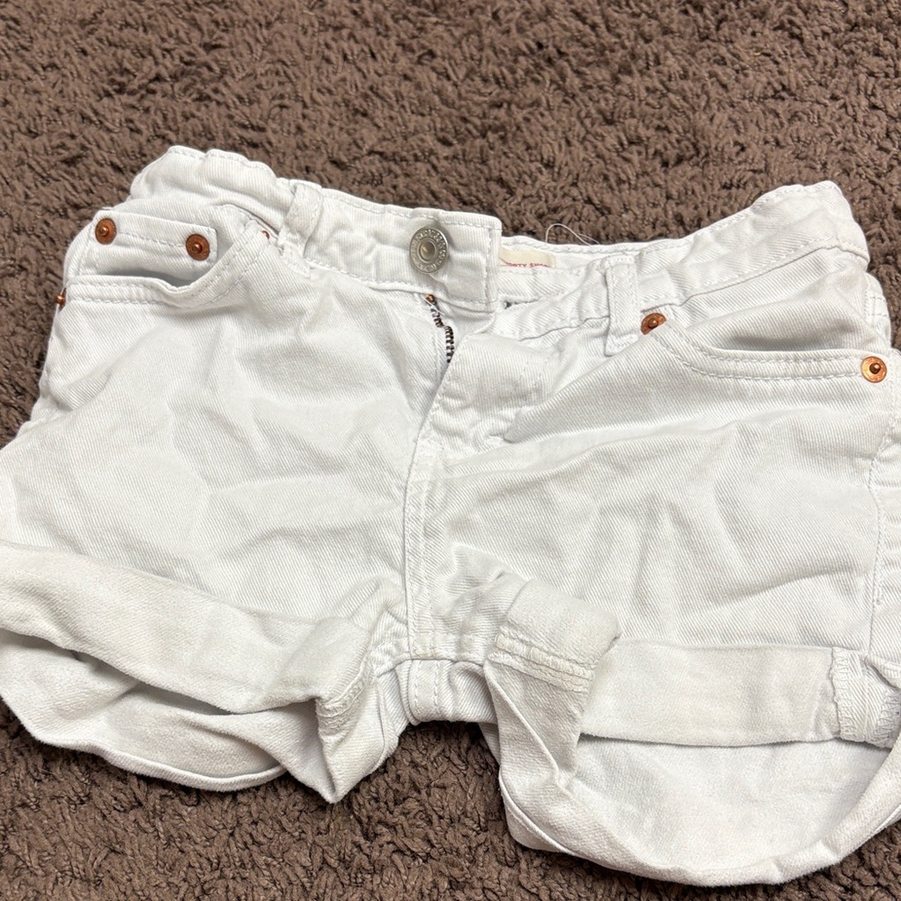 Levi's White Jean Shorts for Women